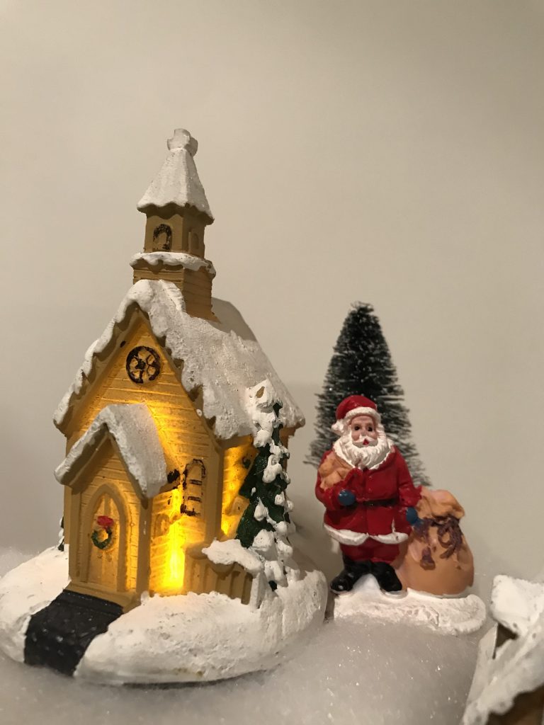 village de Noël facile : détail de la décoration
