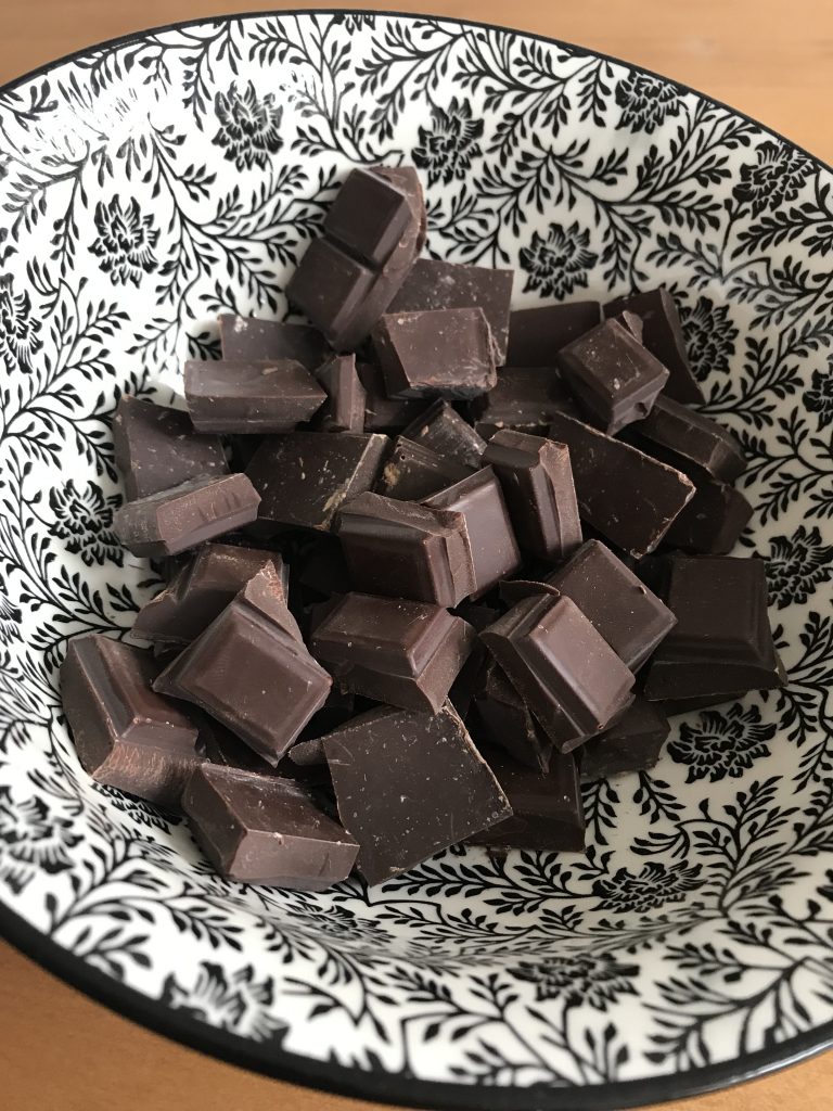 carrés de chocolat à fondre