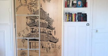 armoire décorée
