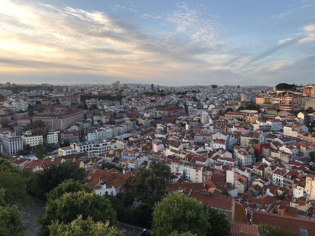 vue du chateau saint george lisbonne