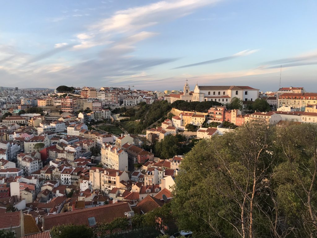 vue du chateau saint george lisbonne