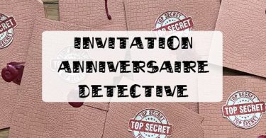 invitation anniversaire détective
