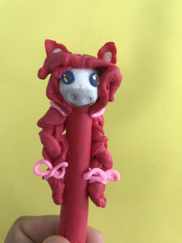 Stylos licorne en fimo