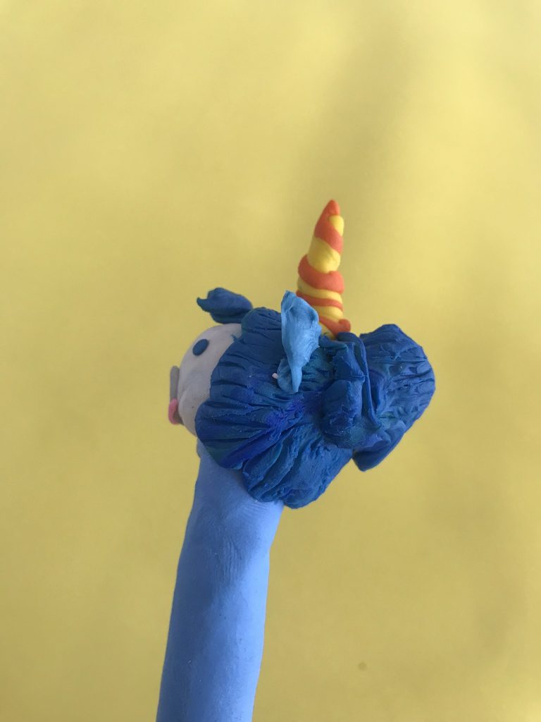 Stylos licorne en fimo