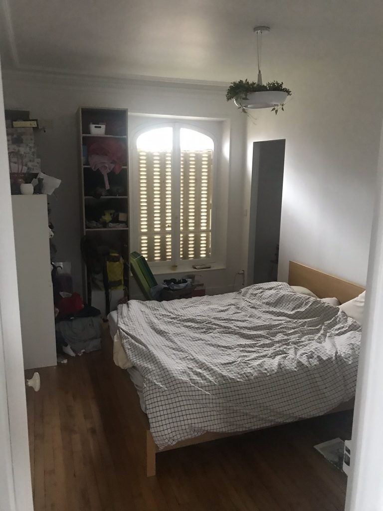 construction d'un dressing dans une chambre