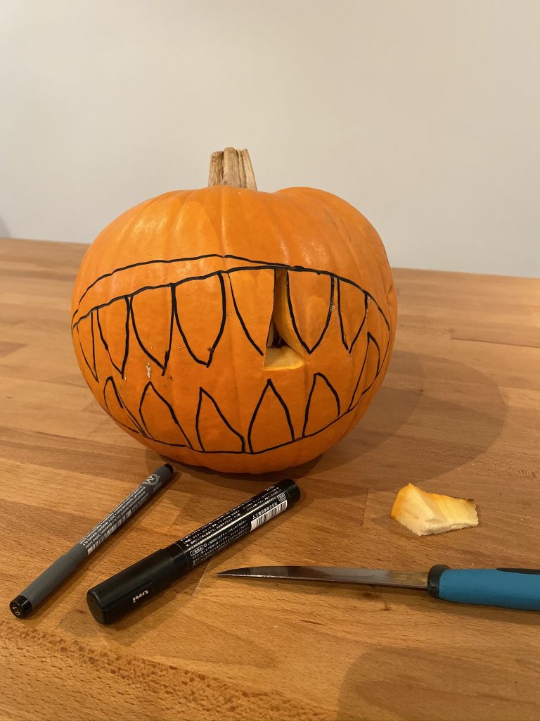 idées halloween citrouille à dents