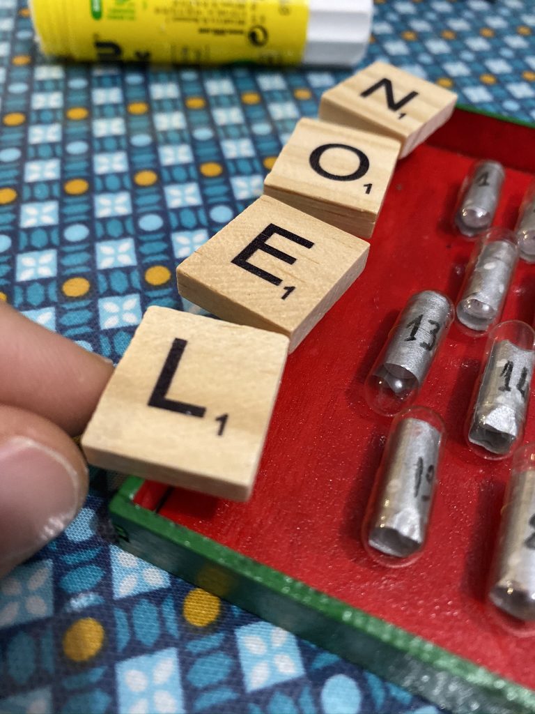 noel en lettre de scrabble