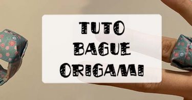 tuto bague origami en papier