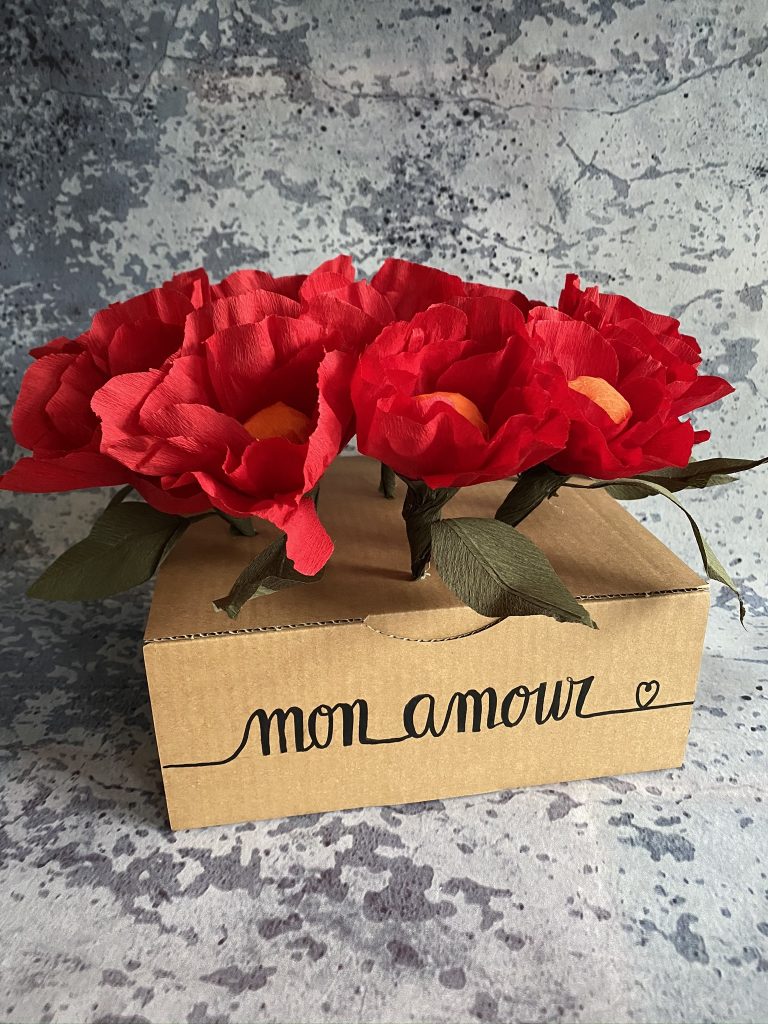 Joyeuse Saint Valentin Papier Découpé En Origami Fait Boîte Cadeau