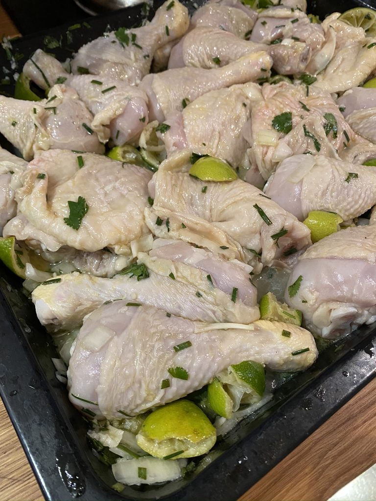 poulet mariné