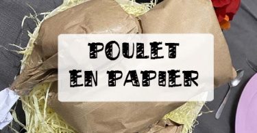 tuto poulet en papier