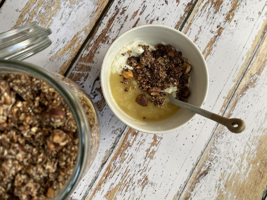 Granola au chocolat sans sucre - Ciloubidouille