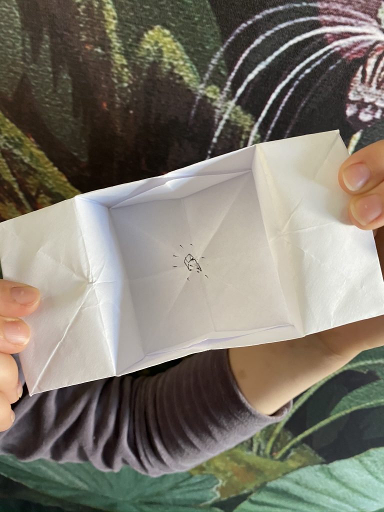 origami boite trésor