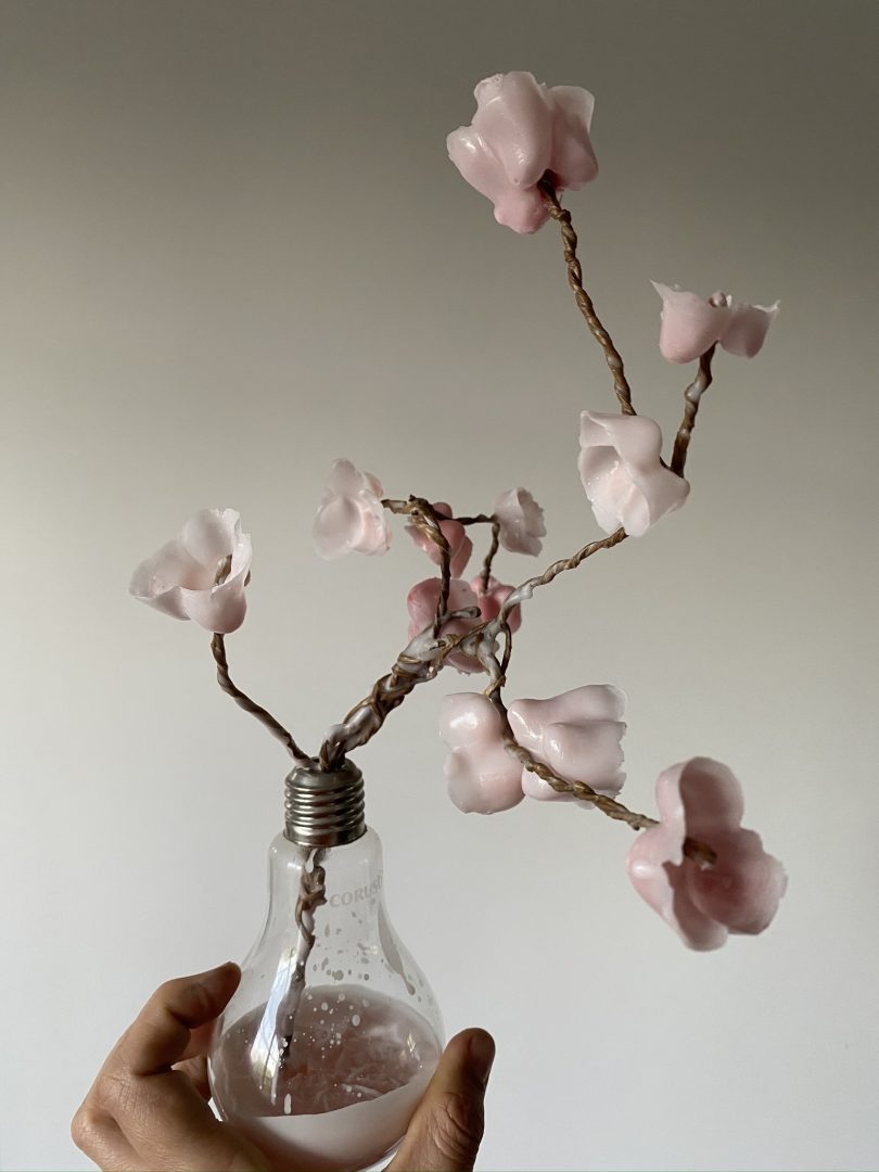 Branche de cerisier en cire un tuto sympa pour ados Ciloubidouille