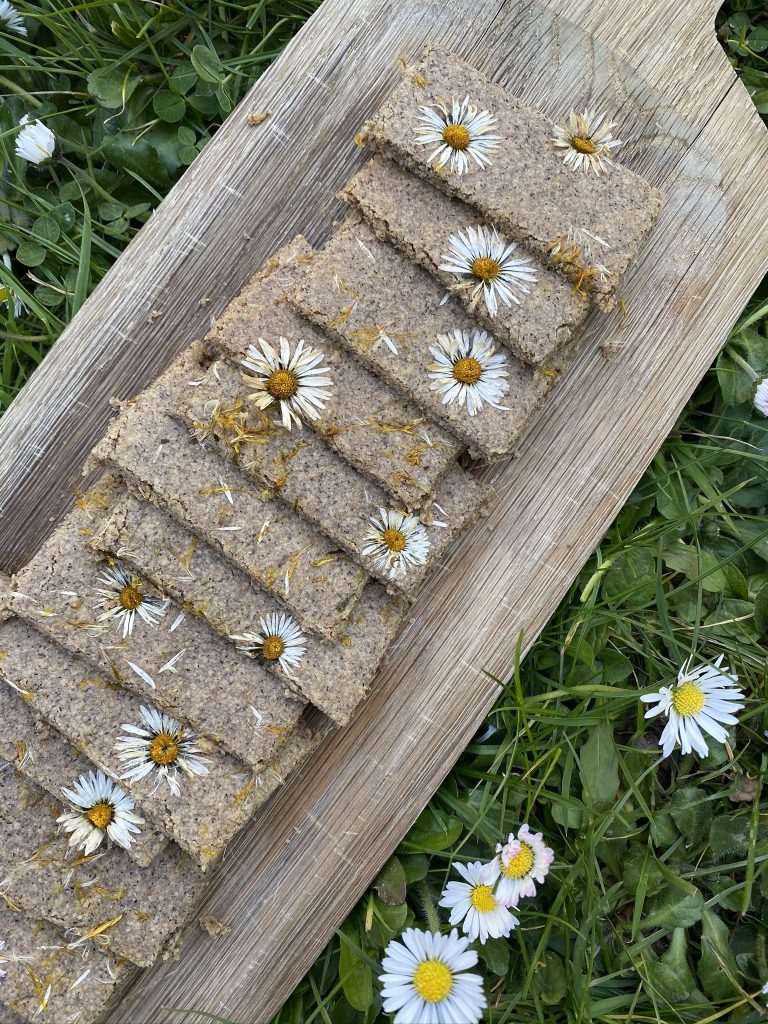 biscuits aux pâquerettes et pissenlit