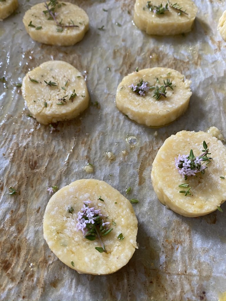 sablés à la feta avant la cuisson