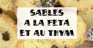 sablés à la feta biscuit apéro