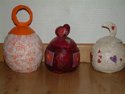 Boite en papier mâché 6 boite en papier maché
