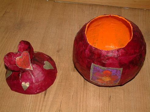 Boite en papier mâché 5 boite en papier maché