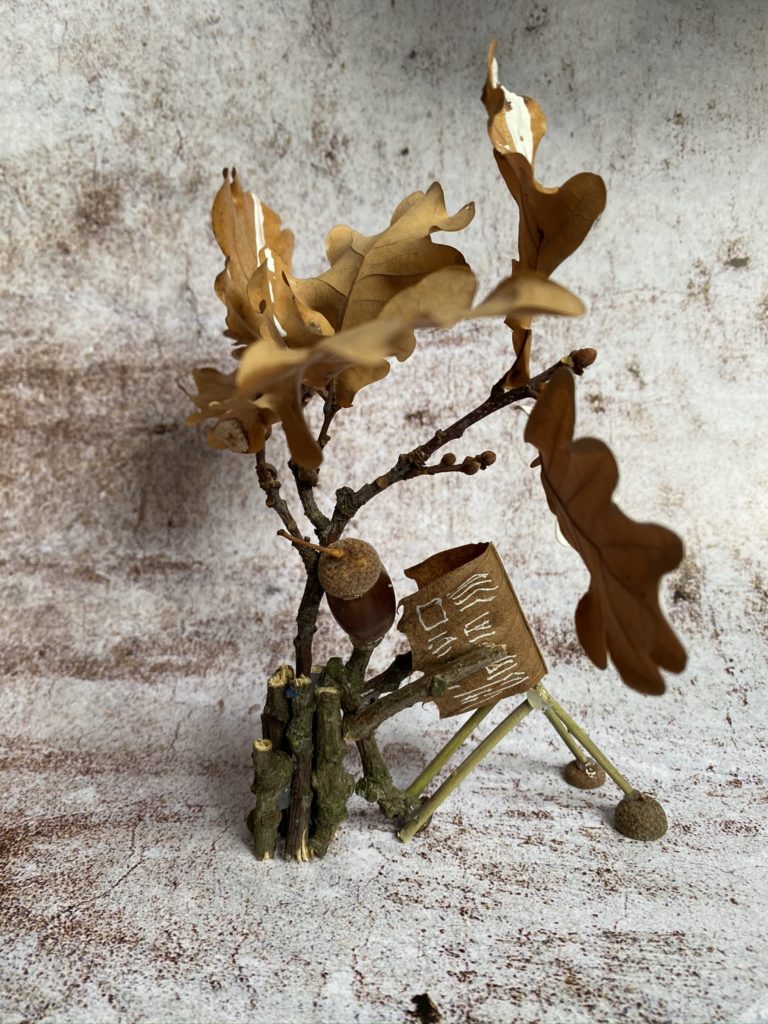 Bricolages d'Automne : couronnes et personnage végétal 23 bricolages automne idée