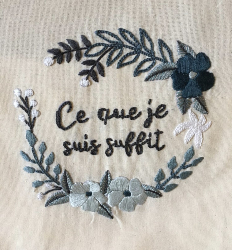 kit sac brodé