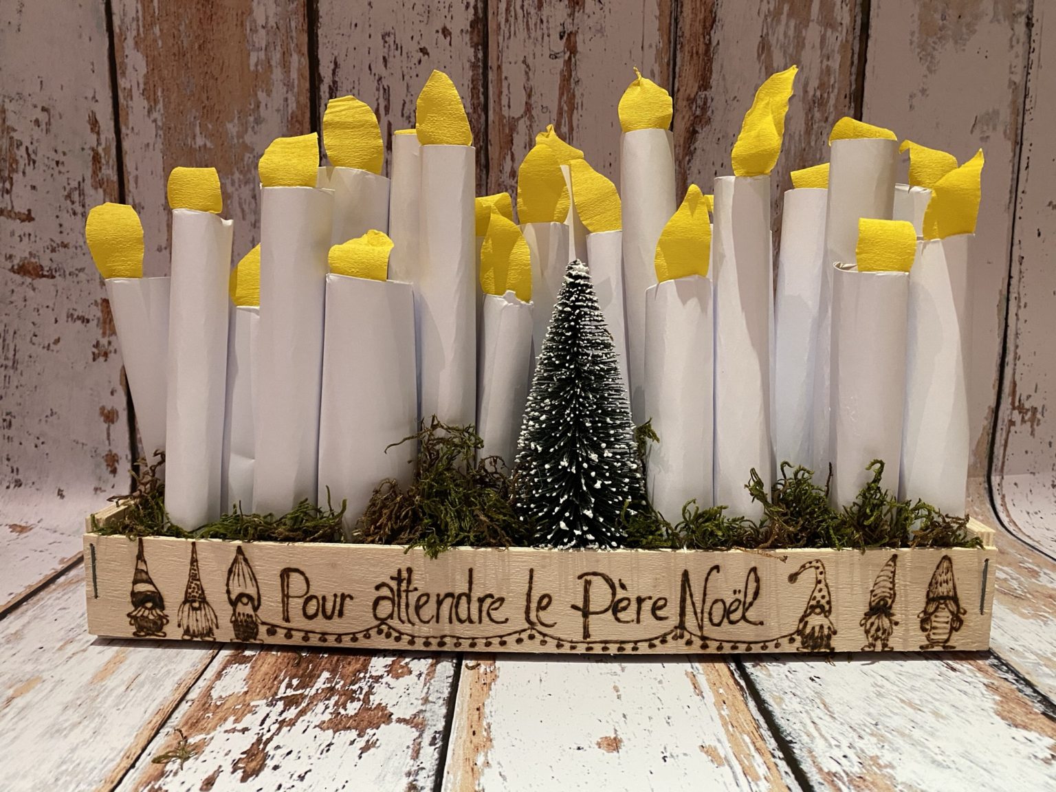 Calendrier de l'avent Bougies en papier : le tuto facile