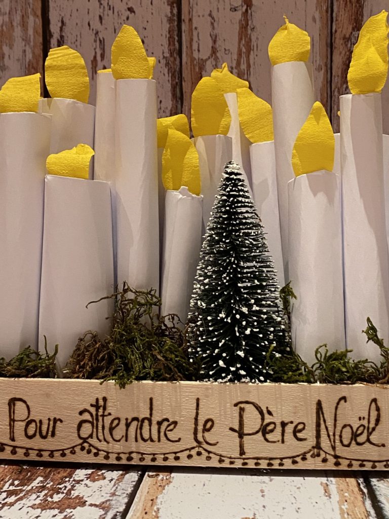 Calendrier de l'avent Bougies en papier 9 calendrier de l'avent Bougie en papier