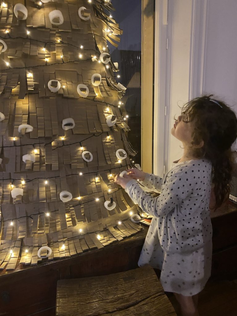 sapin de Noël en carton recyclé