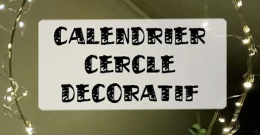 calendrier de lavent cercle decoratif