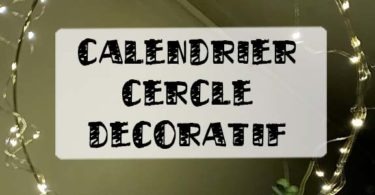 calendrier de lavent cercle decoratif