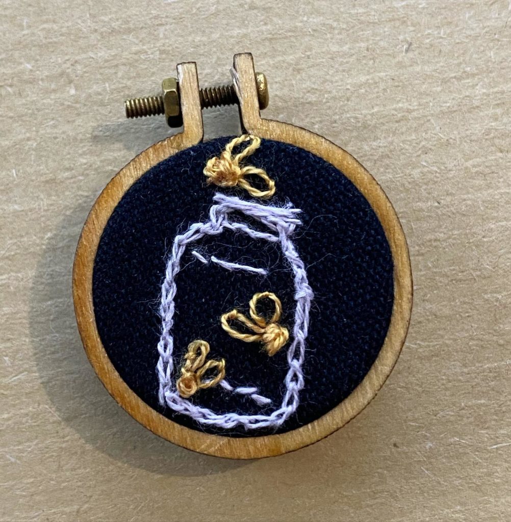 Mini broderie de luciole 3 min broderie