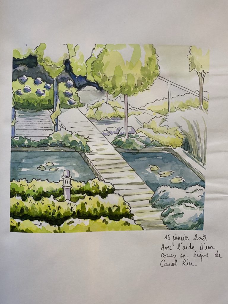 aquarelle processus créatif