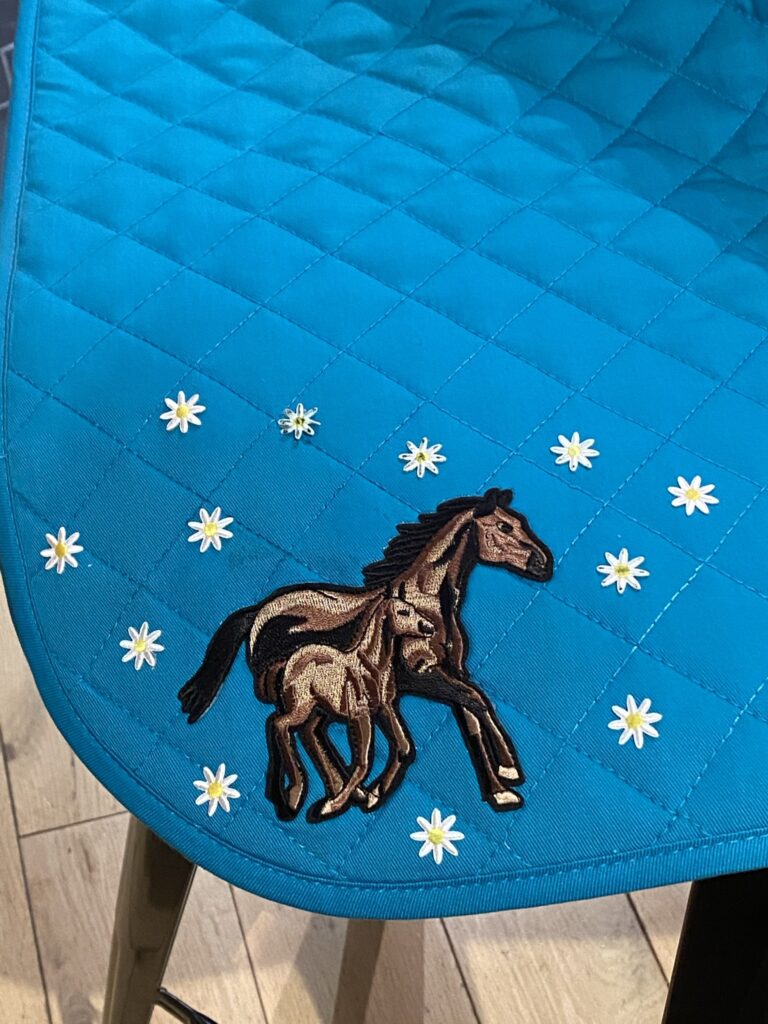 Tapis de cheval brodé en 2 minutes ! 2 tapis de cheval brodé facile