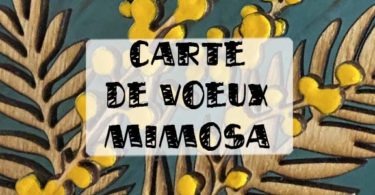 carte de voeux mimosa