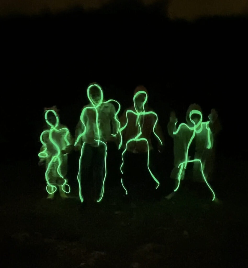 Vidéo bonhomme bâton lumineux 1 bonhomme baton lumineux