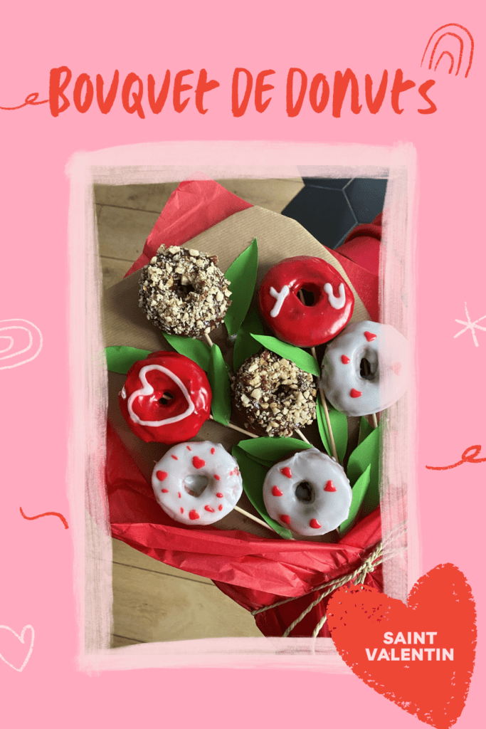 Donuts de l'amour pour la saint valentin 21 bouquet de donuts