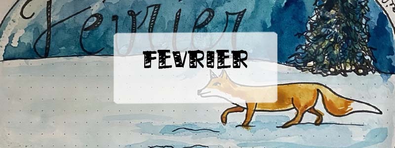 Page Bullet Journal de Février - Ciloubidouille