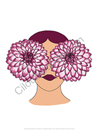 Illustrations inspirées 15 fille dalhia couleur lowres
