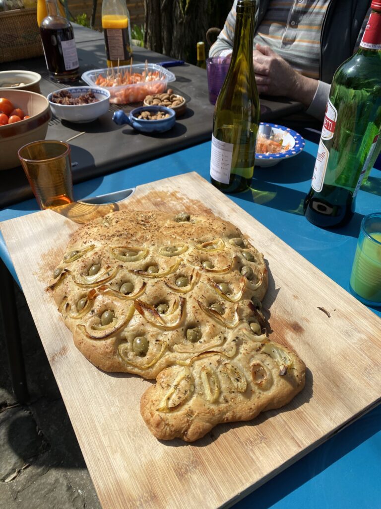 La focaccia poisson pour Pâques 5 focaccia maison