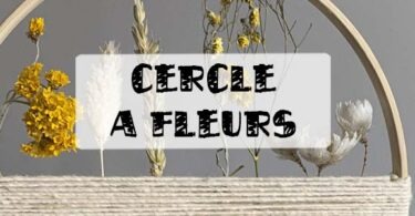 cercle fleur séchée