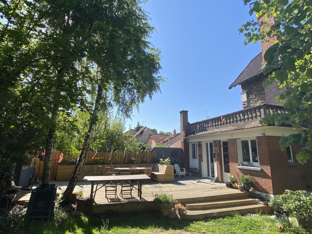 terrasse en bois faite maison