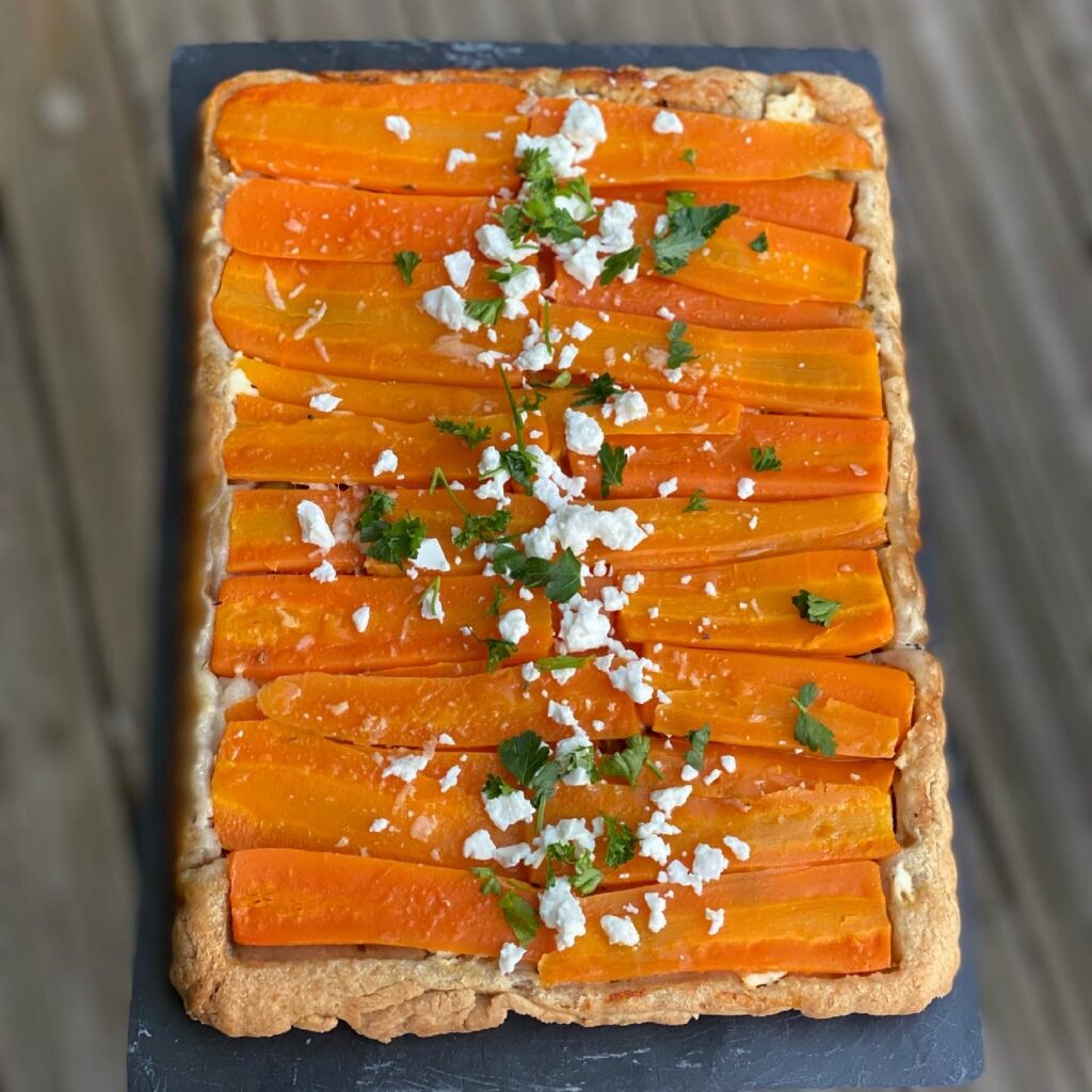 Recette facile de tarte à la carotte et à la feta 5 0A6DD438 3F97 495E BA4C FE27DEBF9104