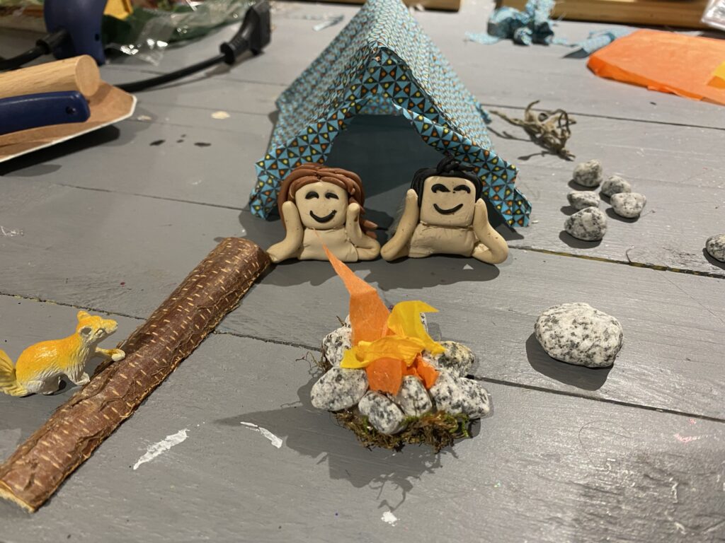 maquette camping miniature