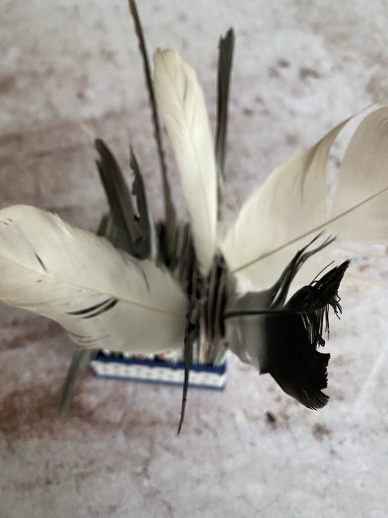 Idées pour exposer la collection de plumes des enfants 4 porte plumes