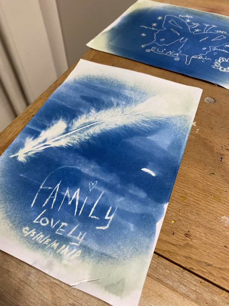 Faire découvrir le cyanotype à des enfants 8 technique de cyanotype