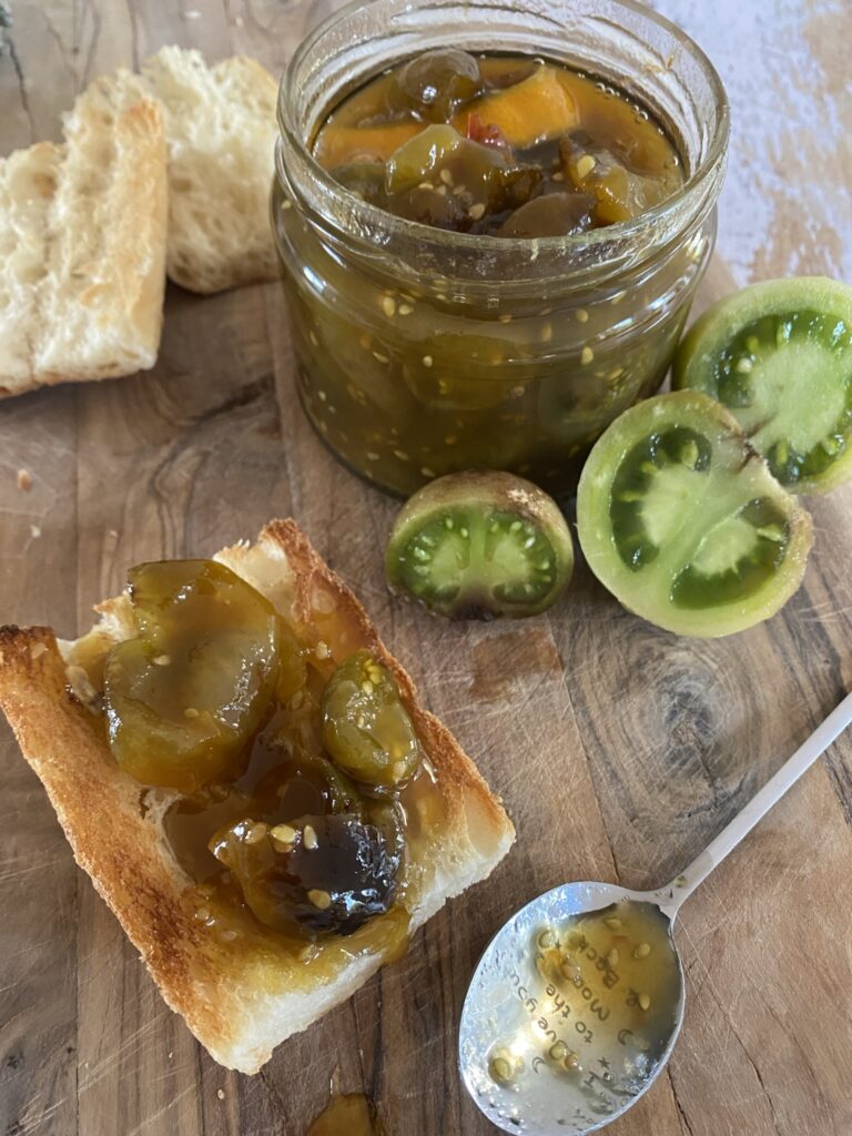 confiture de tomates vertes, la recette anti gaspi