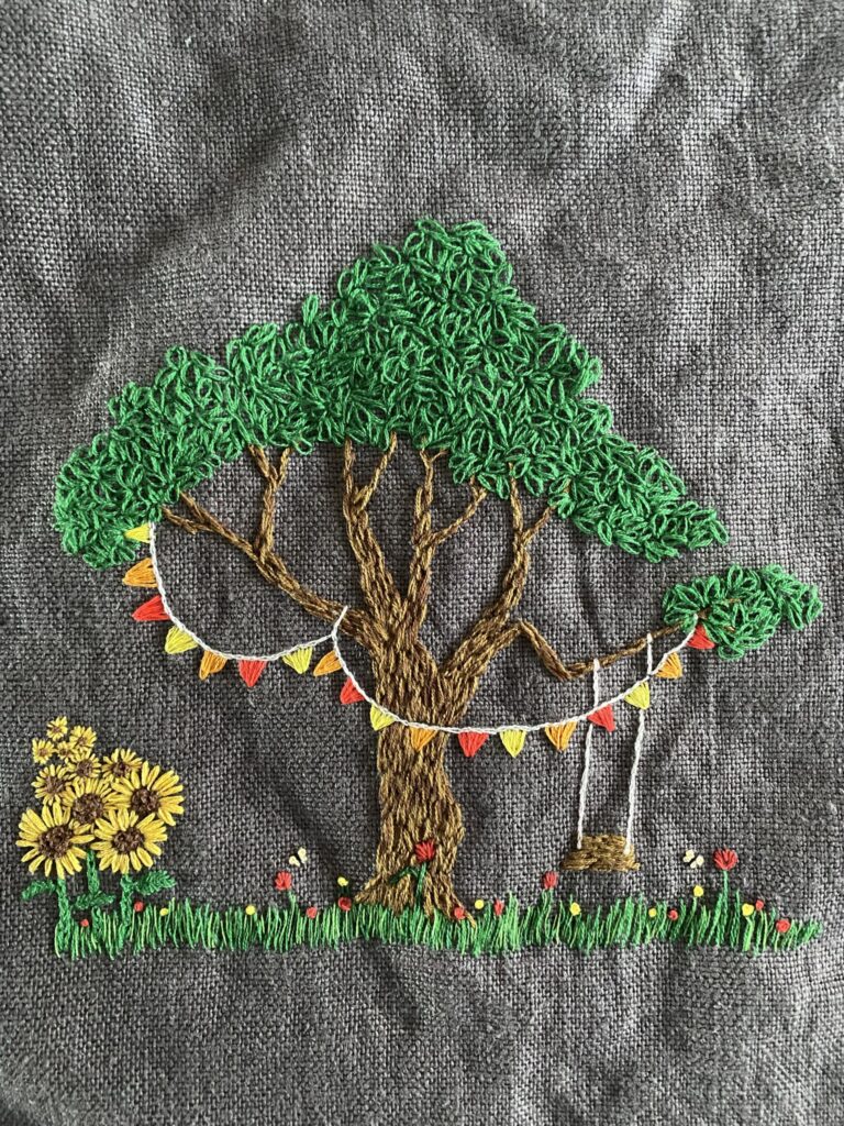 Mon arbre de printemps en broderie 10 IMG 7506