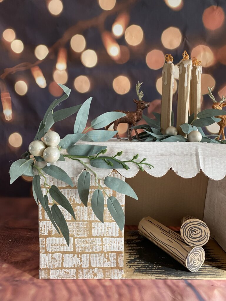 Calendrier de l'avent décoratif en forme de cheminée 18 calendrier de l'avent cheminée