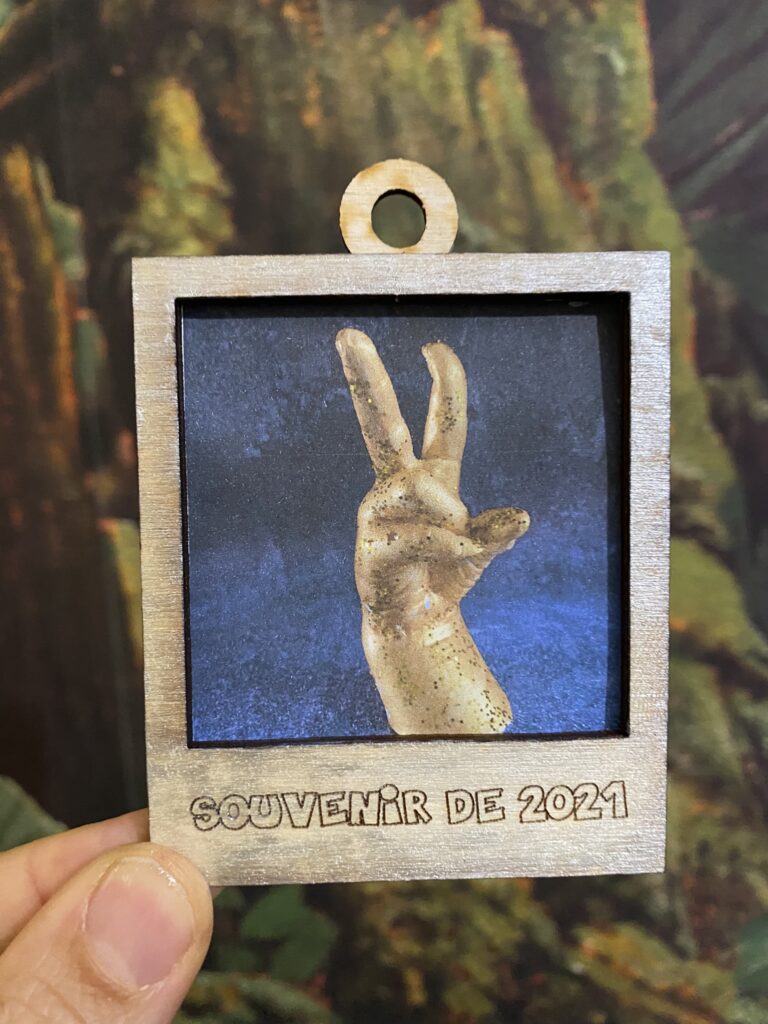Pour célébrer cette année et sa créativité : la dernière surprise 9 polaroid en bois