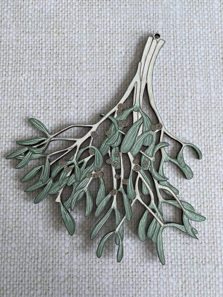 Du gui pour s'embrasser dessous : surprise n°7 4 branche de gui en bois à personnaliser